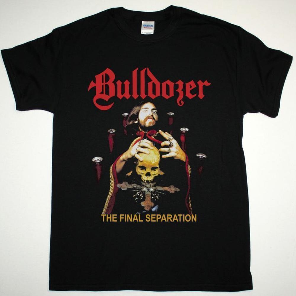 Bulldozer The Final Separation 1986 New Black T-Shirt